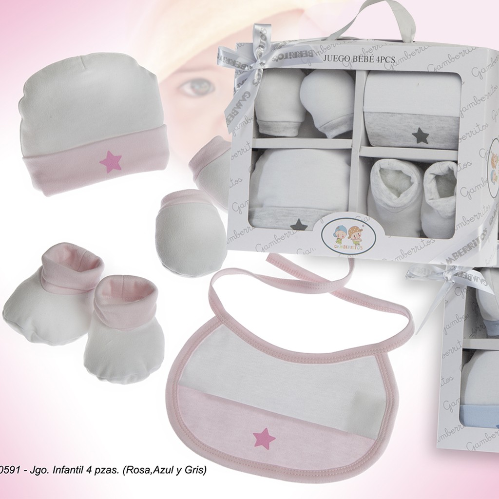 Estuche regalo bebe 5 piezas recien