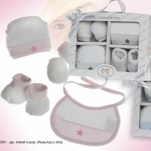 Estuche regalo bebe 5 piezas recien