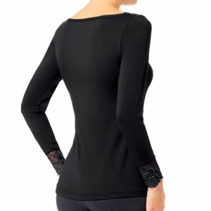 Camiseta mujer manga larga encaje greta