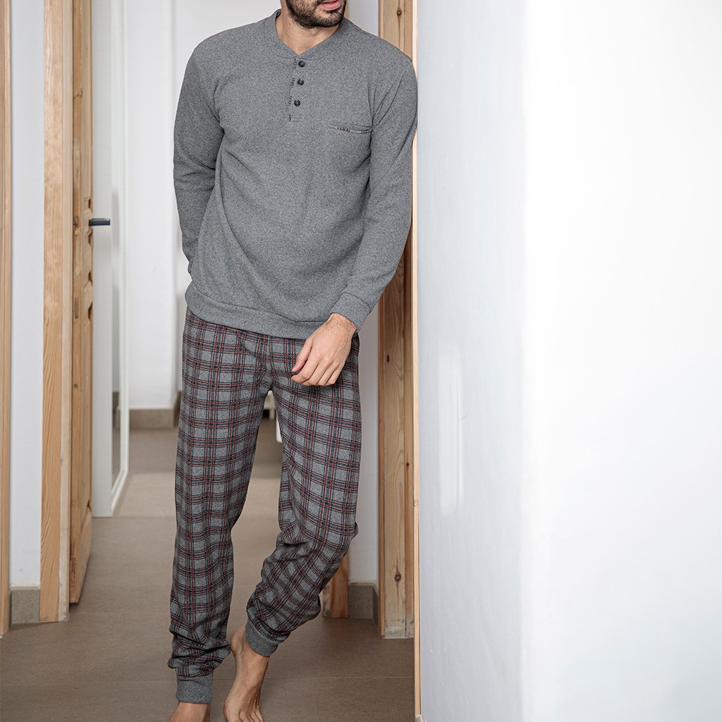 Pijama hombre pantalón estampado Asman
