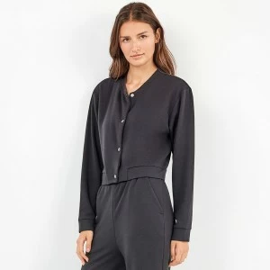 Sudadera sport corta mujer abierta