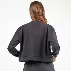Sudadera sport corta mujer abierta