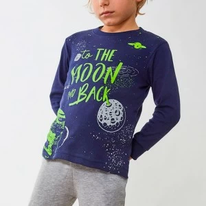 Pijama ni&ntilde;o algod&oacute;n manga larga