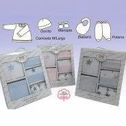 Estuche regalo bebe 5 piezas algod&oacute;n 100%