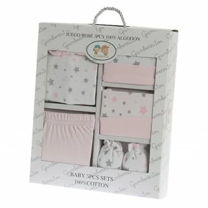 Estuche regalo bebe 5 piezas algod&oacute;n 100%