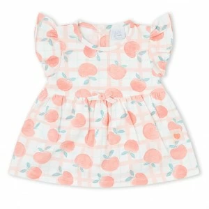 Vestido beb&eacute; estampado con volantes