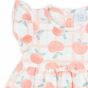 Vestido beb&eacute; estampado con volantes