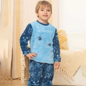 Pijama ni&ntilde;o coralina estampado
