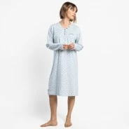 Camis&oacute;n largo mujer algod&oacute;n estampado corazones