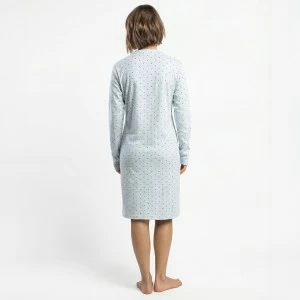 Camis&oacute;n largo mujer algod&oacute;n estampado corazones
