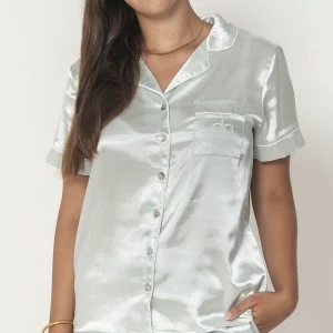 Pijama mujer camisero manga corta