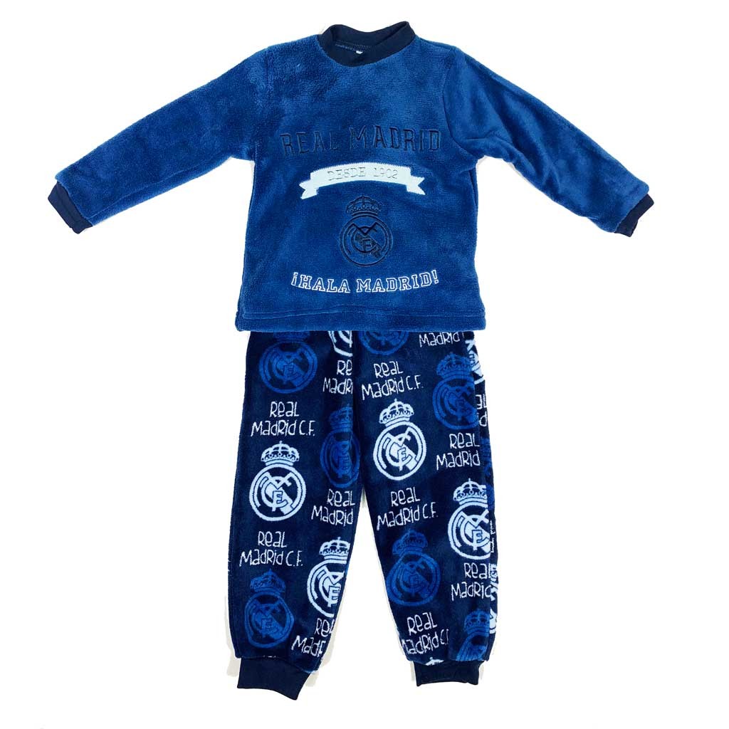 10XDIEZ - Pijama Infantil Real Madrid de niño (Azul - 8 años