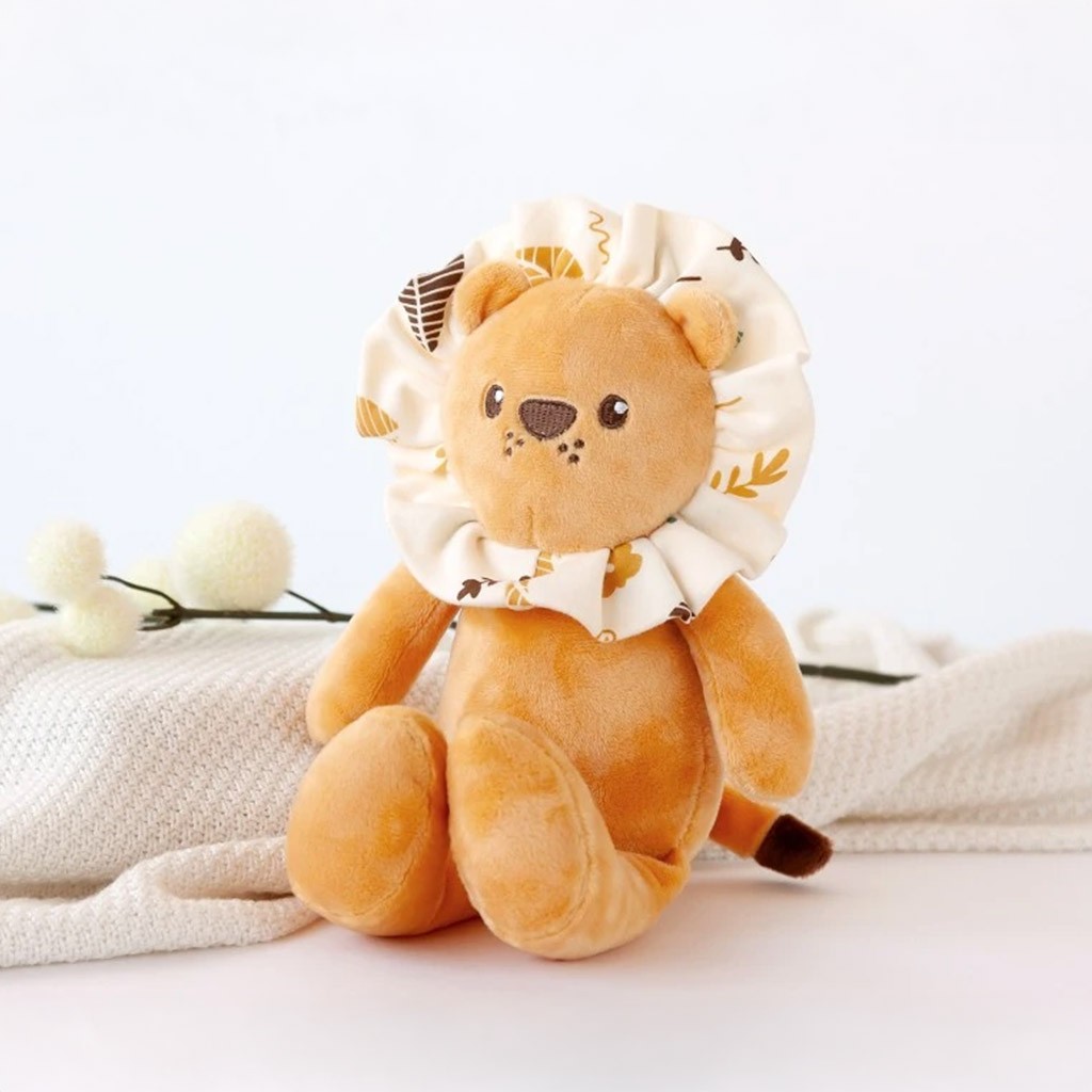 Peluche bebe leoncito suave y blandito en caja