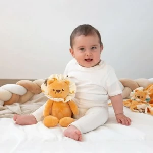 Peluche bebe leoncito suave y blandito en caja