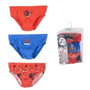 Slip inafntil spiderman blister 3 unidades algod&oacute;n