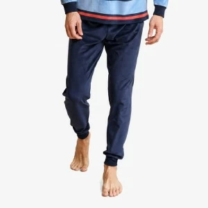 Pijama hombre cuello botones manga larga