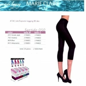 Expositor leggings 80 den. 24 pares