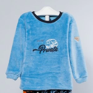 Pijama coralina infantil manga larga