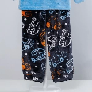 Pijama coralina infantil manga larga