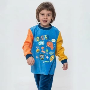 Pijama ni&ntilde;o tundosado Monster con pu&ntilde;os