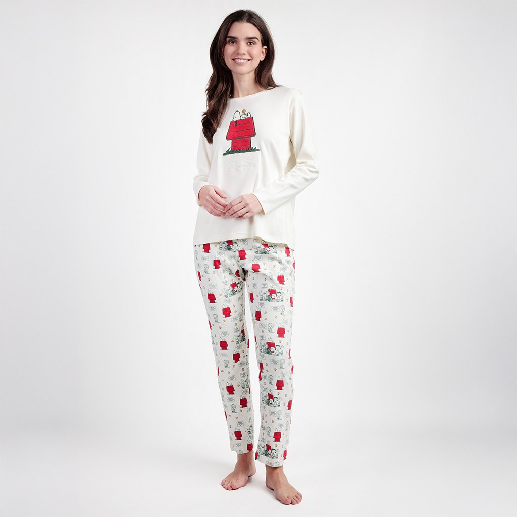 Pijama mujer manga larga Snoopy