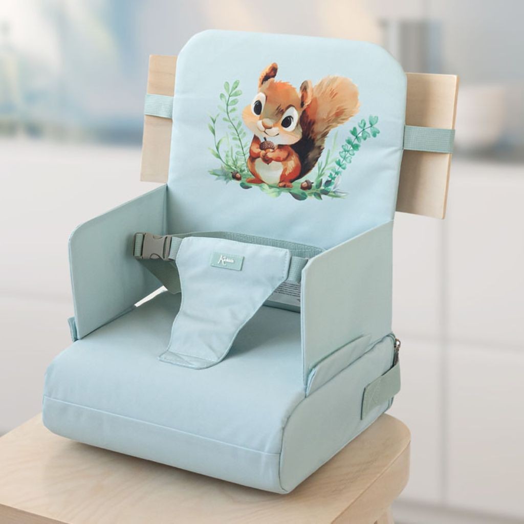 Trona plegable de viaje colecci&oacute;n ardilla salvia