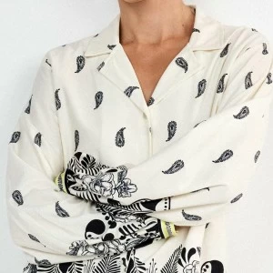 Camisa pijama mujer viscosa estampada