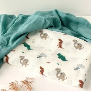 Muselina de Bamb&uacute; y algod&oacute;n pack x2 de 120x120