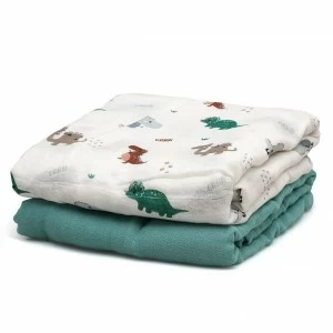 Muselina de Bamb&uacute; y algod&oacute;n pack x2 de 120x120