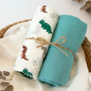 Muselina de Bamb&uacute; y algod&oacute;n pack x2 de 120x120
