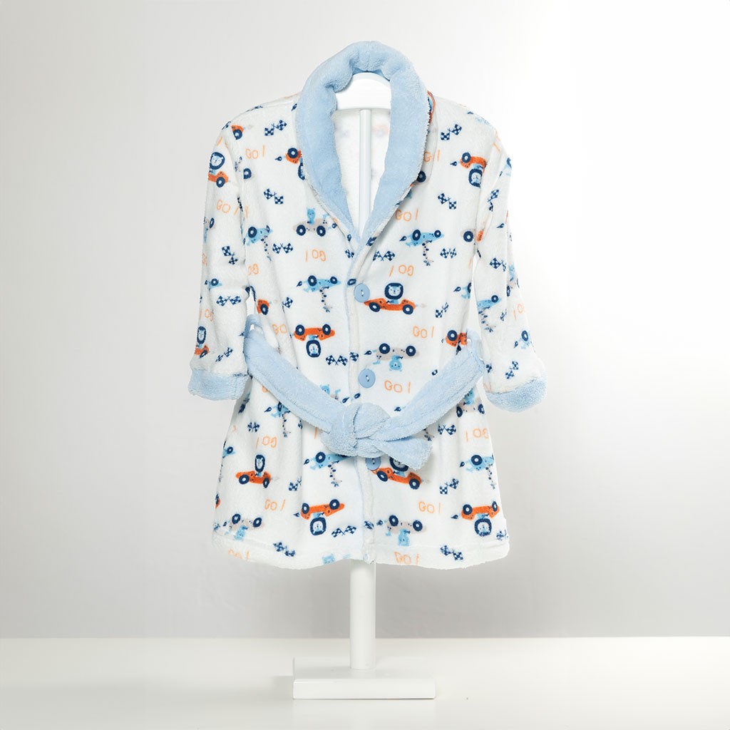 Bata bebé coralina estampada