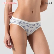 Braga bikini mujer acabado super soft pack x3 moda