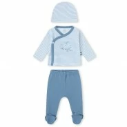 Conjunto beb&eacute; manga larga con gorrito