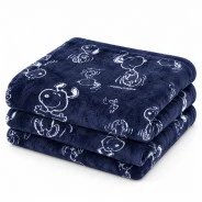 Manta estampada coralina Snoopy