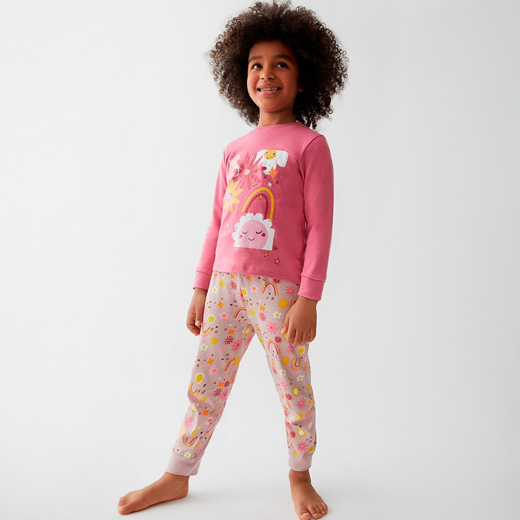 Pijama niña algodón estampado