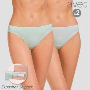 Braga bikini mujer algod&oacute;n pack 2 expo 18 surtido