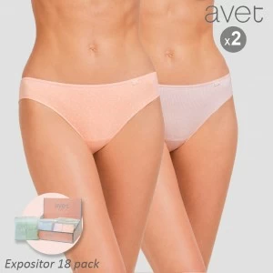 Braga bikini mujer algod&oacute;n pack 2 expo 18 surtido