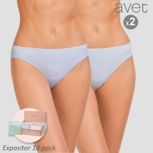 Braga bikini mujer algod&oacute;n pack 2 expo 18 surtido