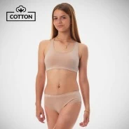 Conjunto top y braga de algod&oacute;n sin costuras