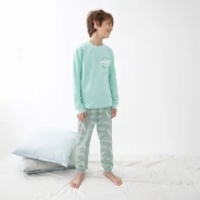 Pijama largo ni&ntilde;o tejido spandex
