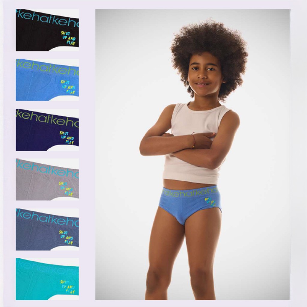 Slip infantil sin costuras pack 2 algod&oacute;n