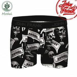 Boxer digital print micromodal Black Money 