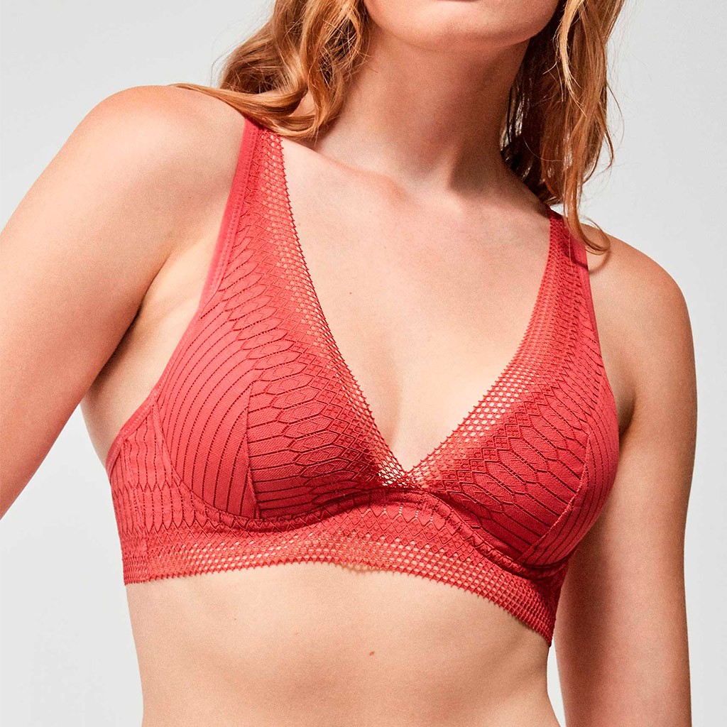 Sujetador Bralette encaje con relleno