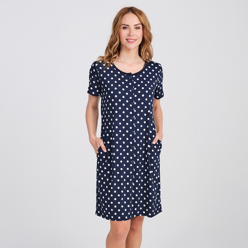 Camisola mujer abotonada con lunares