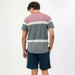 Pijama hombre manga corta algod&oacute;n