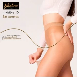 Panty sin carrerras invisible 15 ultrafino 