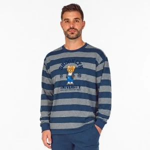 Pijama hombre manga larga rayas