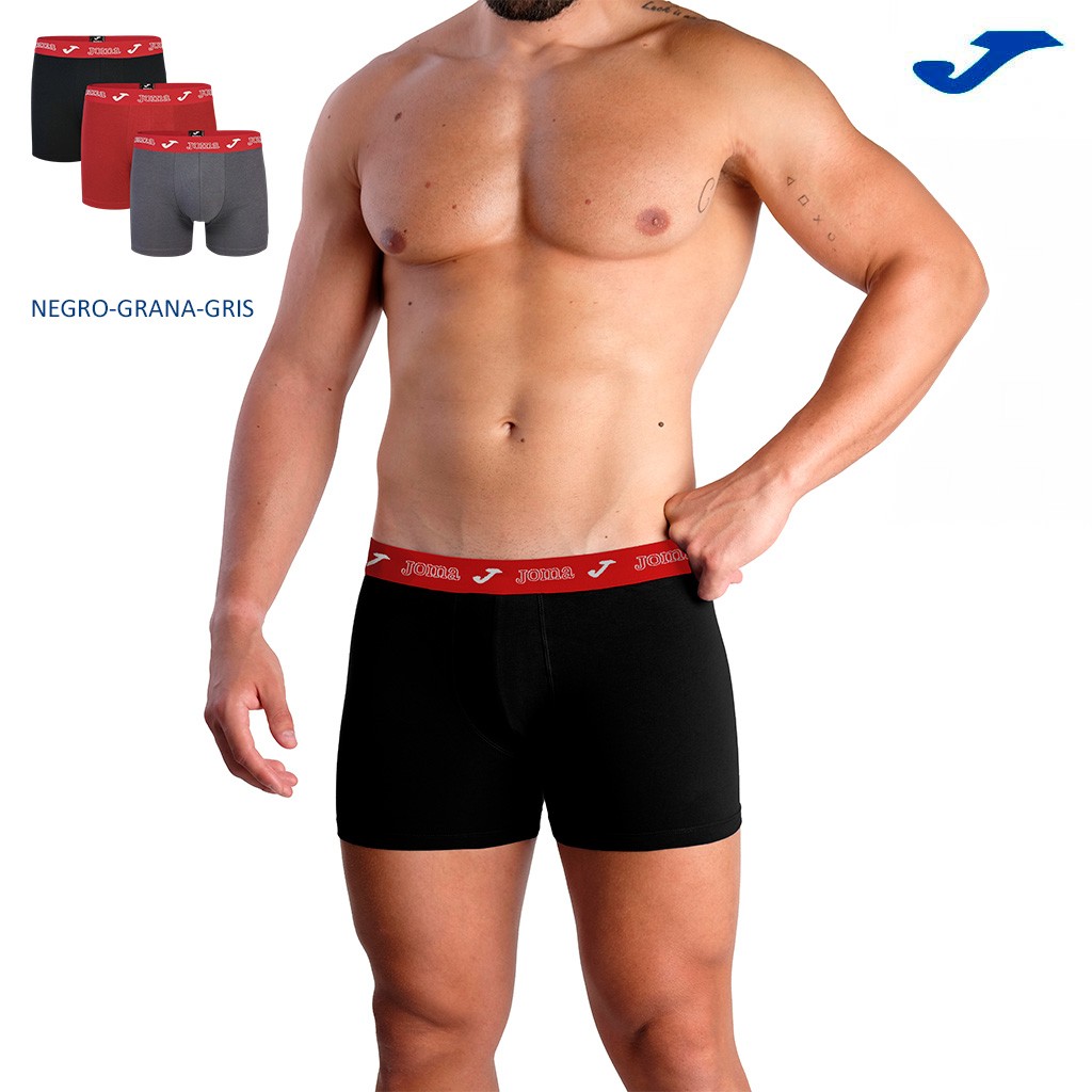 Boxer hombre pack x3 algodón blister confort pack