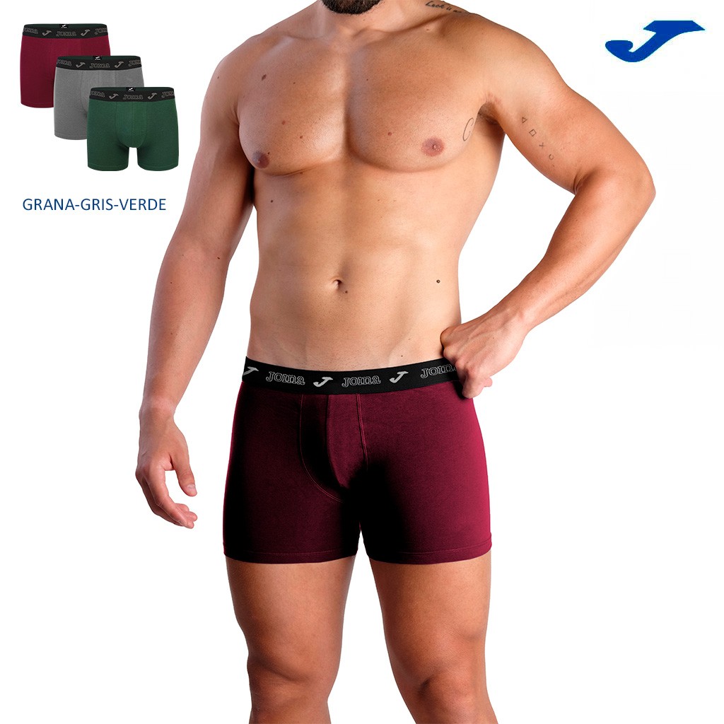 Boxer hombre pack x3 algodón blister confort pack