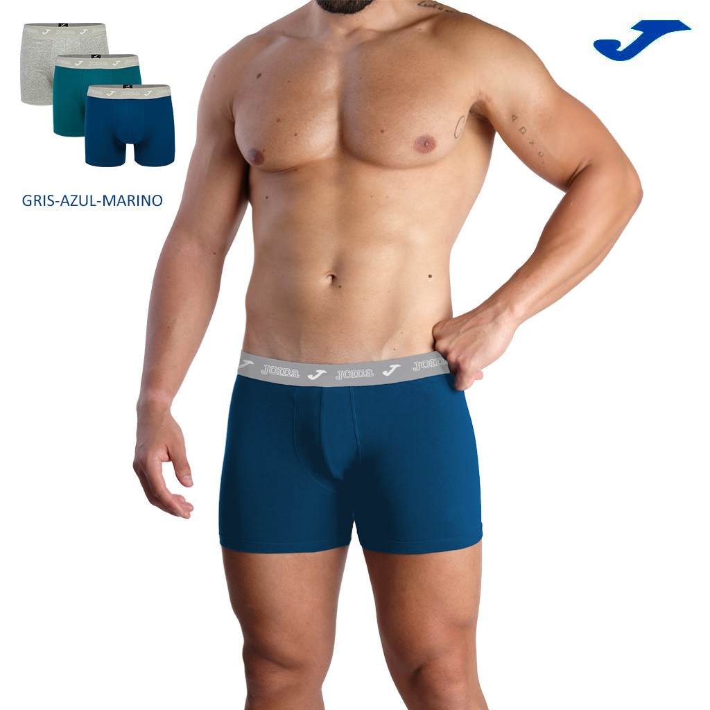 Boxer hombre pack x3 algodón blister confort pack